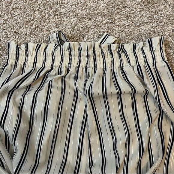 Zara Striped Paper Bag Culottes Size S - Picture 7 of 11